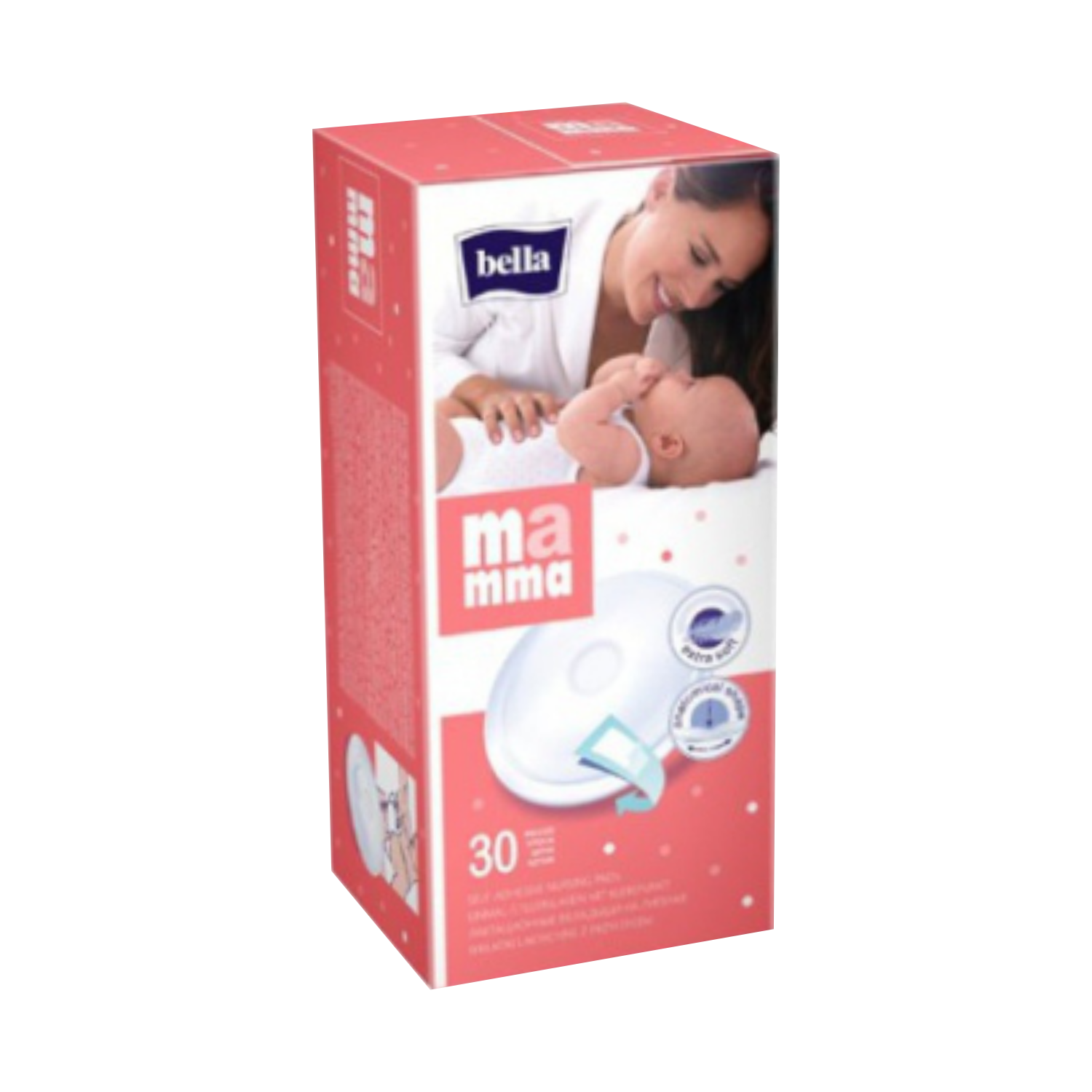 Bella MAMMA lactation pads with Velcro, 30 pcs. in cart.